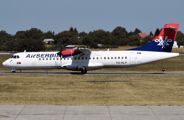 Air Serbia ATR 72-600 — второй ракурс