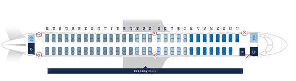 Самолёт Air Serbia Embraer 195